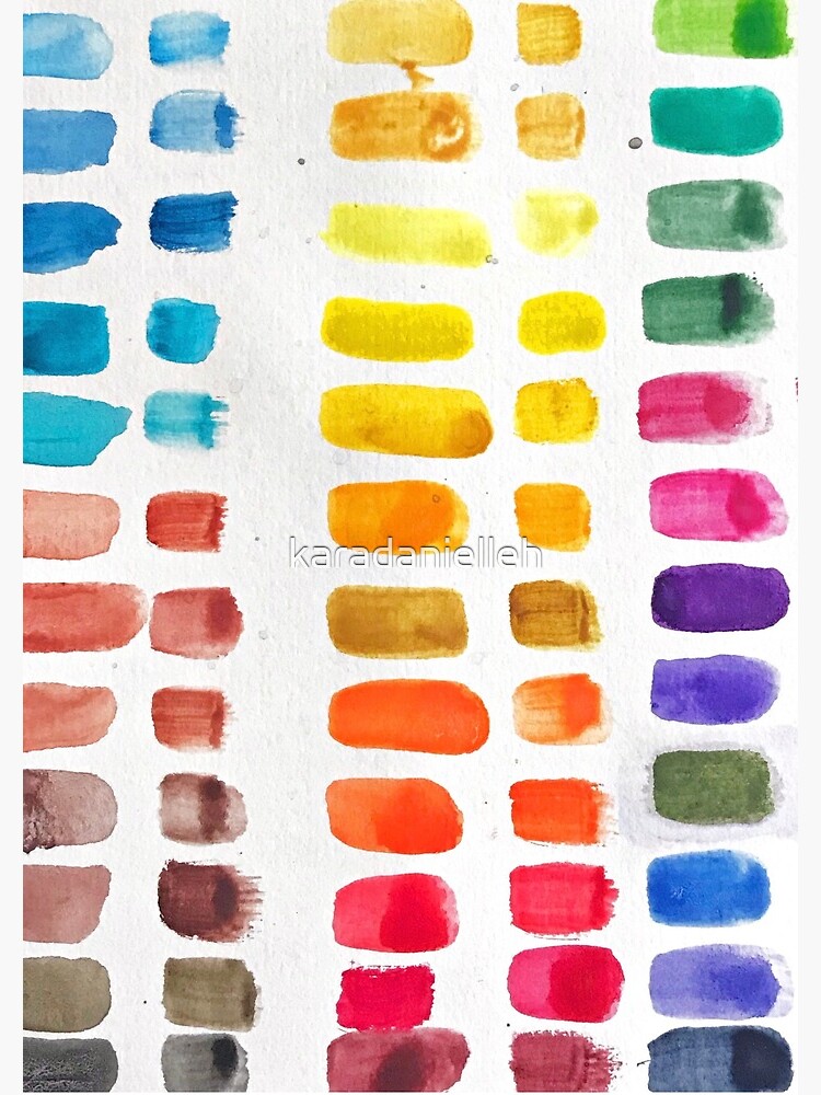 72 PC Bulk Rainbow Watercolor Notepads 4 30pgs