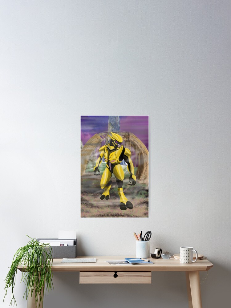 Halo Elite On Installation 07 Poster By Sketchakita Redbubble