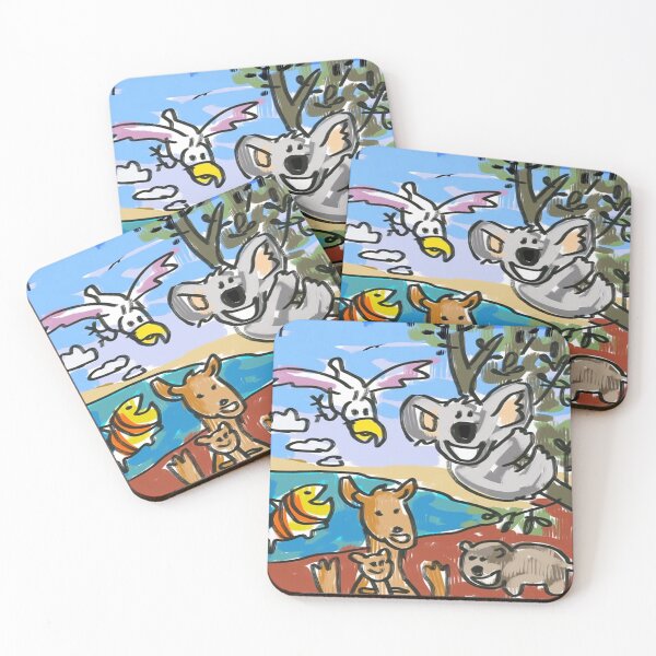 Item preview, Australia Koala Kangaroo Wombat and Cockatoo designed and sold by MilkAnna.