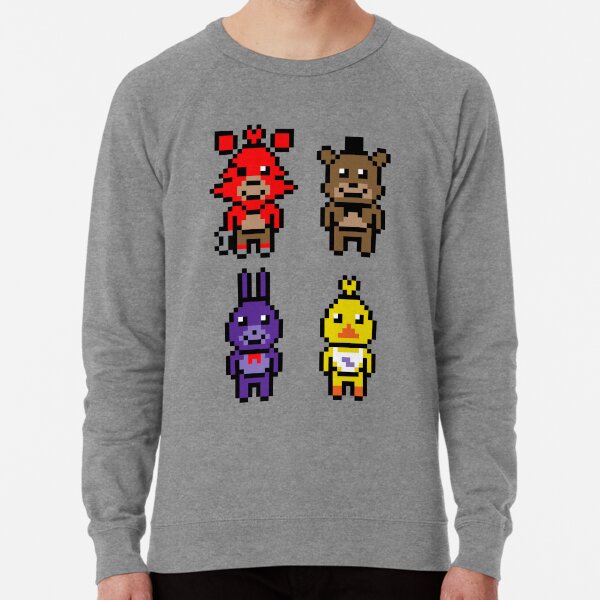 Pixel Nights At Freddy's Lightweight Sweatshirt