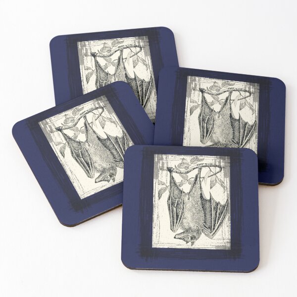 Item preview, Vampire Bat Black White Sketch Vintage designed and sold by AZGuzmans.