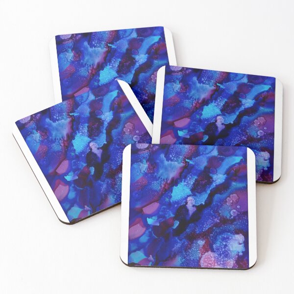 Item preview, Electric Blue Sky Alcohol Ink  designed and sold by vonnieacrylics.