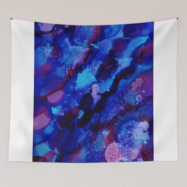 Item preview, Electric Blue Sky Alcohol Ink  designed and sold by vonnieacrylics.