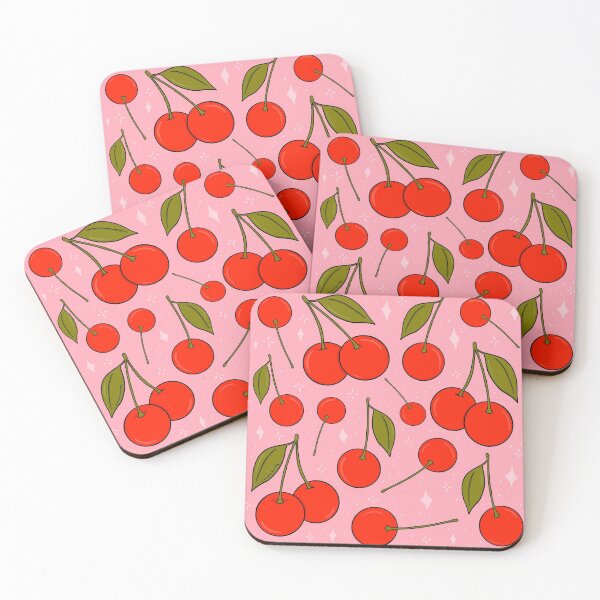 Cherries on Top Coasters (Set of 4)
