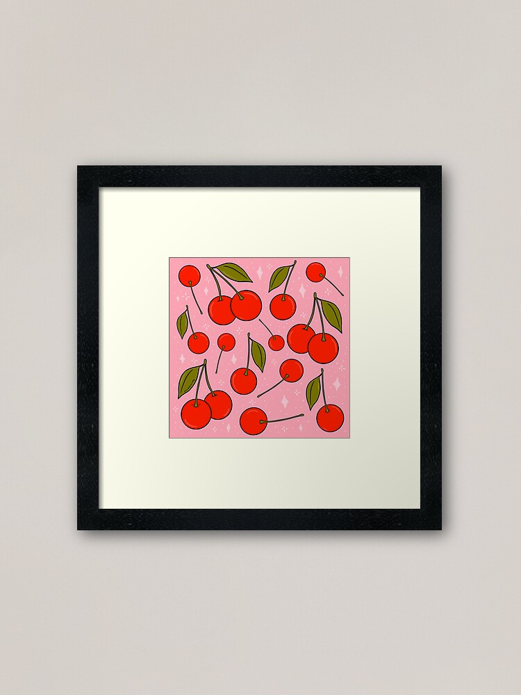 Alternate view of Cherries on Top Framed Art Print