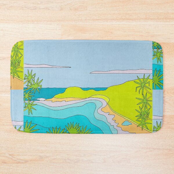 Item preview, Shelly Beach in the Nude, Manly, Australian iconic beach great surf and beach designed and sold by Robert Wale.