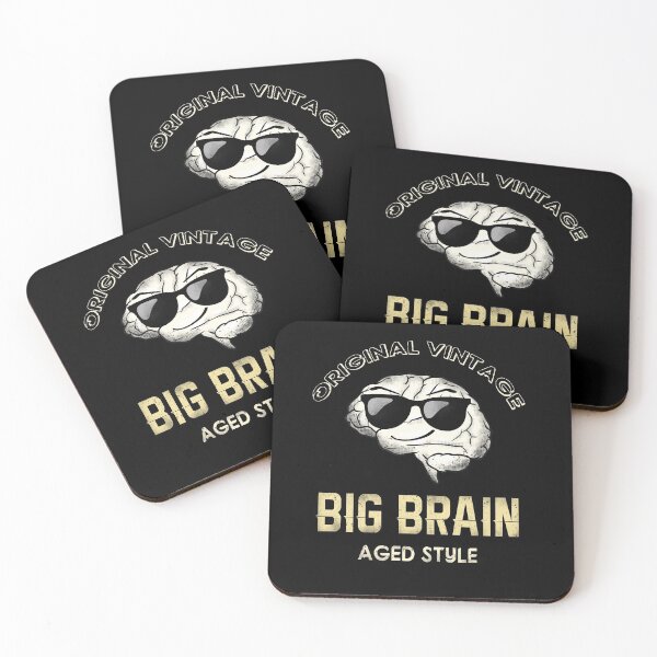 Item preview, Big Brain Funny Comic Joke Meme Vintage Design designed and sold by Kate Hyunsu Cho.