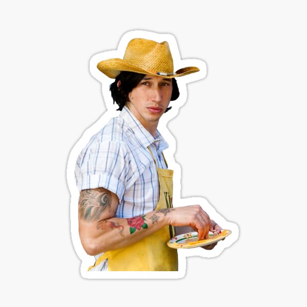Vista previa del artículo con la obra «Adam Driver como Jamie Cutout Editar», diseñado y vendido por goon-squad.