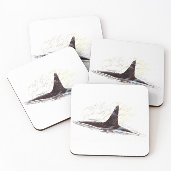 Item preview, Killer Whale Dorsal Fin Scribble designed and sold by ArtyOrca.