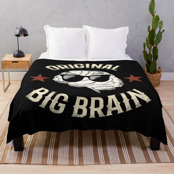 Item preview, Big Brain Funny Comic Joke Meme Vintage Design designed and sold by Kate Hyunsu Cho.