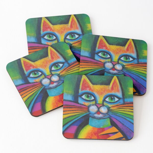 Item preview, Rainbow cat designed and sold by Karin Zeller.
