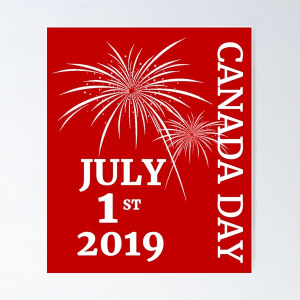 Item preview, Canada Day 2019 with Fireworks White designed and sold by highparkoutlet.