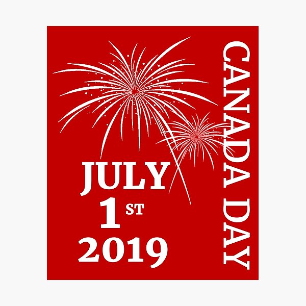 Item preview, Canada Day 2019 with Fireworks White designed and sold by highparkoutlet.