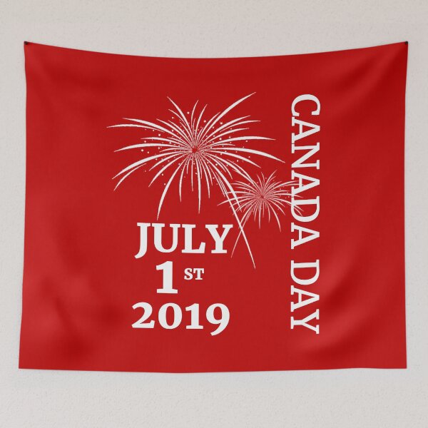 Item preview, Canada Day 2019 with Fireworks White designed and sold by highparkoutlet.