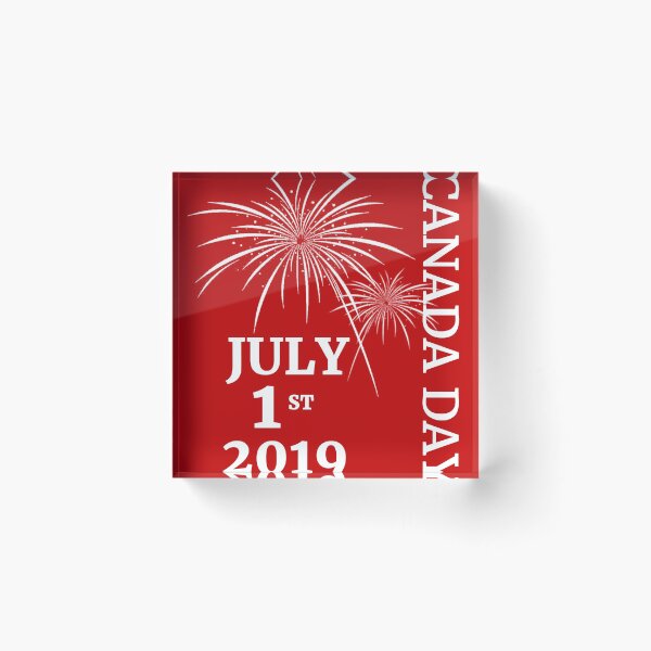Item preview, Canada Day 2019 with Fireworks White designed and sold by highparkoutlet.