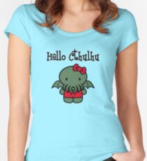 Hello Cthulhu! Women's Fitted Scoop T-Shirt