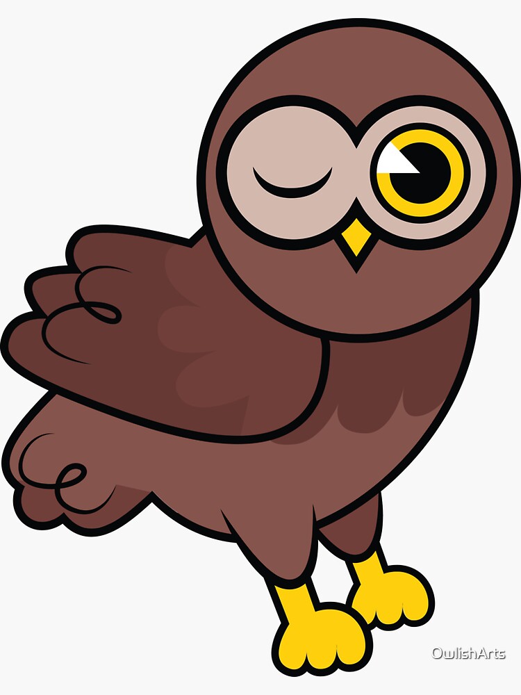 Thumbnail 3 of 3, Sticker, Owlish Owl designed and sold by OwlishArts.