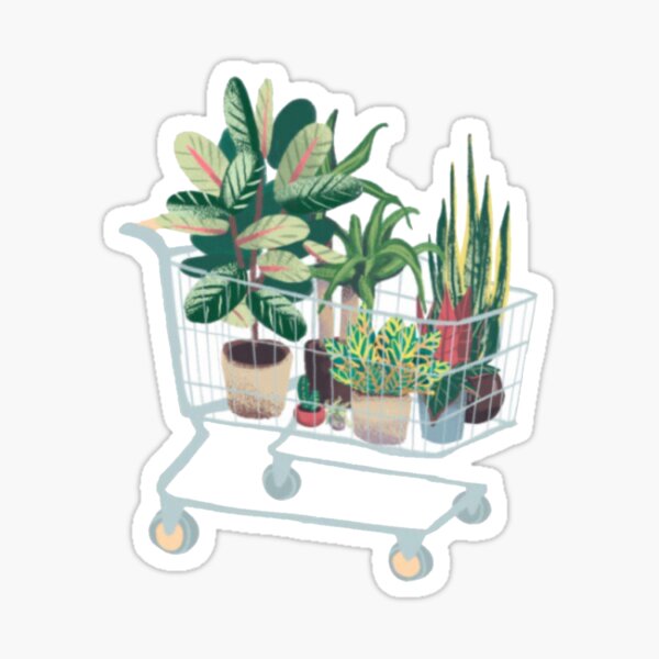 Shopping Cart Sticker for Sale by Reethes