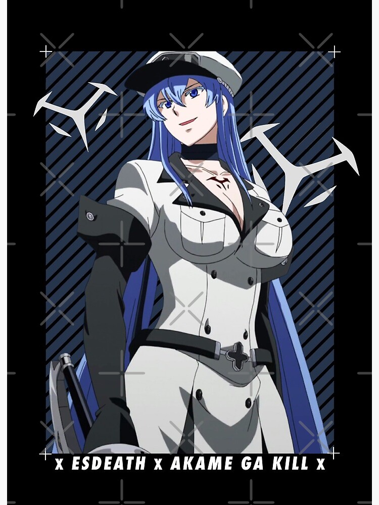 Esdeath Akame Ga Kill Anime Girl Gift | Art Board Print