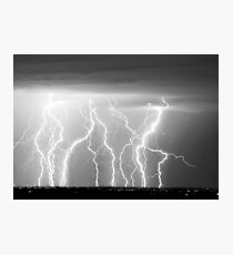 Eletric Skies in Black and White Photographic Print