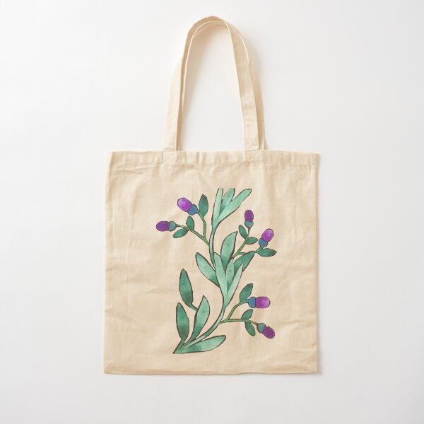 Watercolor floral bouquet pattern Cotton Tote Bag