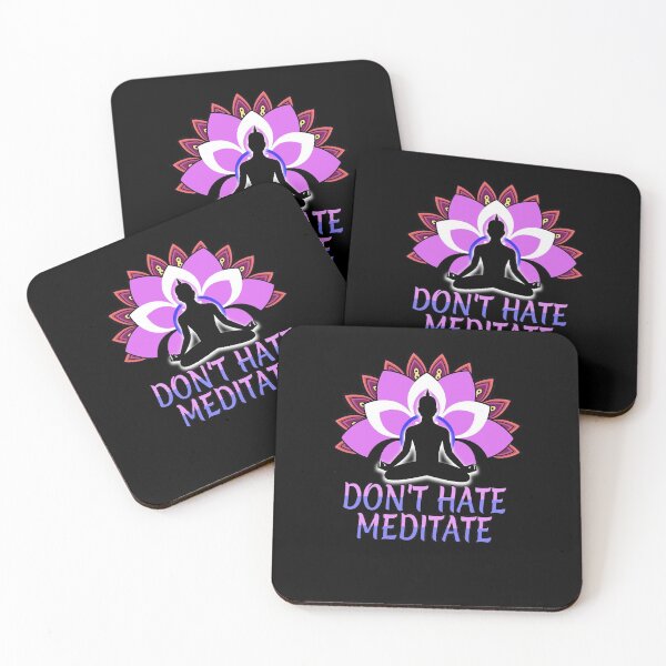 Item preview, Don't Hate Meditate Buddhism Meditation Gift designed and sold by redshirtz.