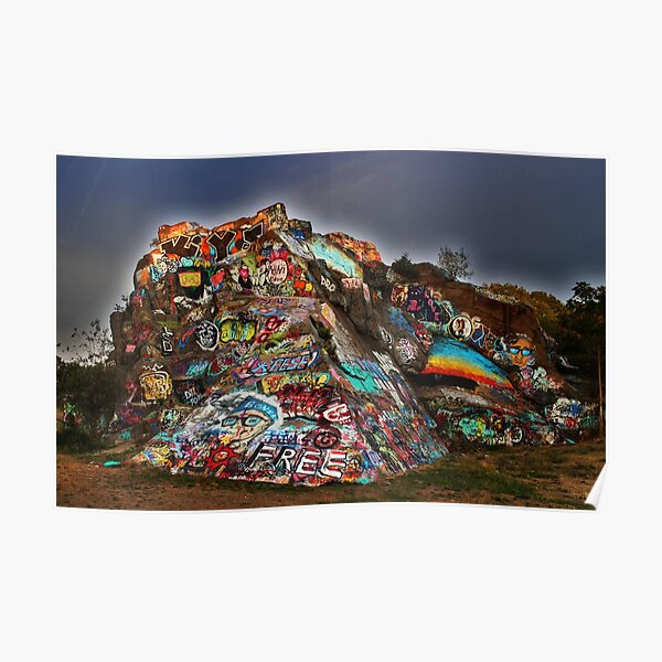 "Graffiti at Quincy Quarries aka The Q’s Quincy, MA" Poster for Sale
