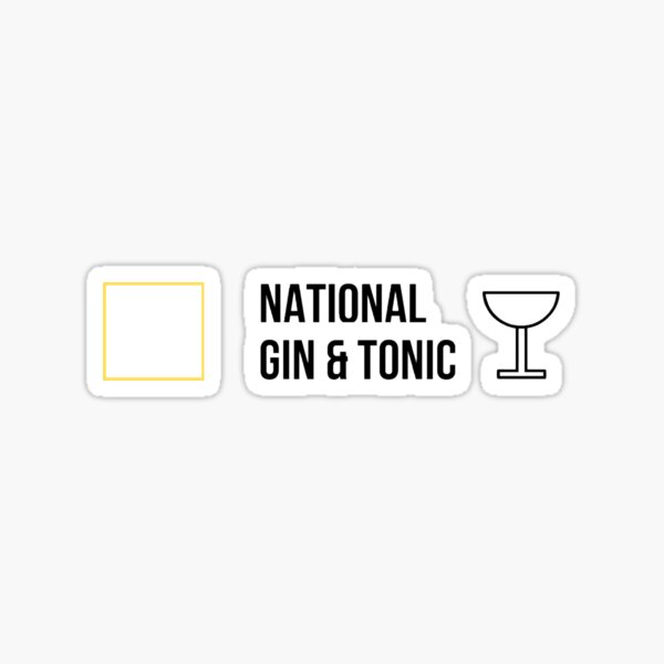 National Gin & Tonic Sticker