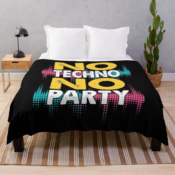 Item preview, No Techno No Party Music Party Raver Gift designed and sold by redshirtz.