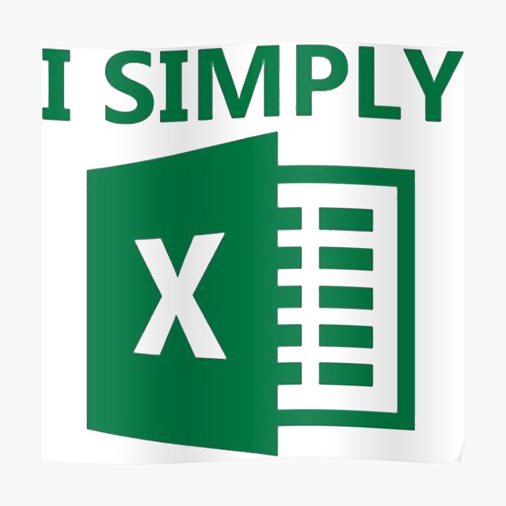 I Simply Excel Sticker By Janiceleiva Redbubble