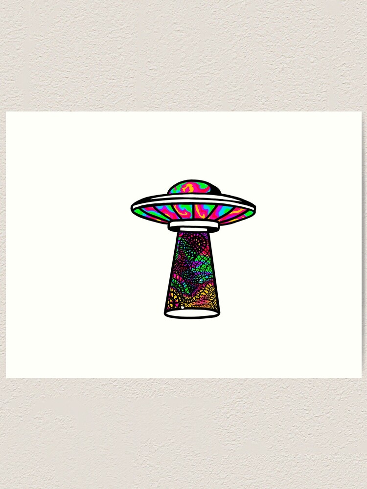 trippy ufo art