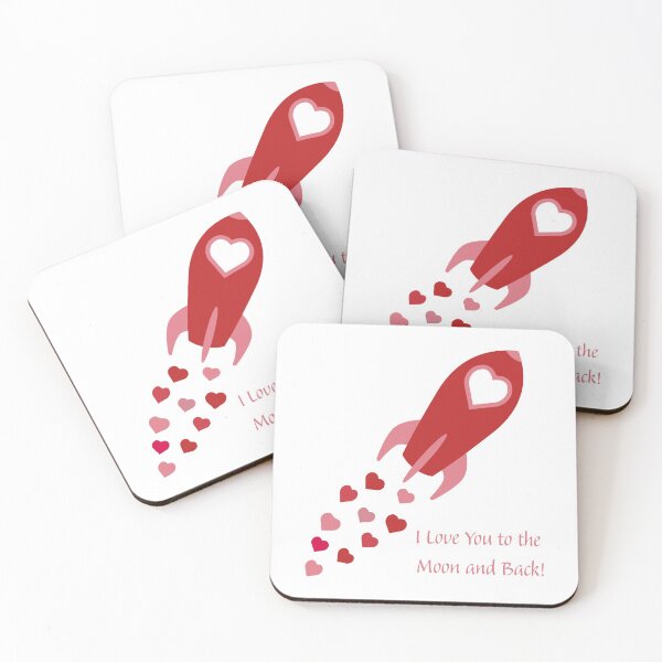 Item preview, I Love You to the Moon and Back Rocket Ship designed and sold by Hedgie Designs.