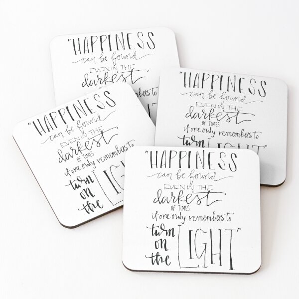Item preview, Jk Rowling Happiness can be found if you turn on the light Quote designed and sold by Jamie Geyer.