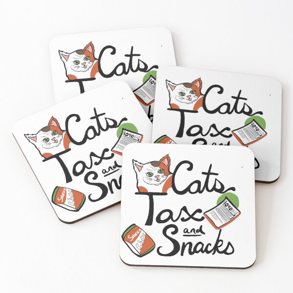 Item preview, Tax Cats and Snacks designed and sold by ienjoycatsss.