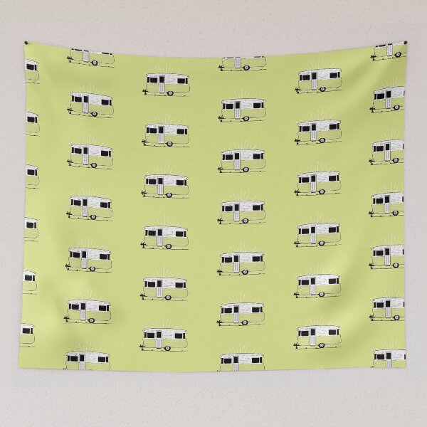 Item preview, Vintage Viscount Caravan Illustration designed and sold by Van Drawings.