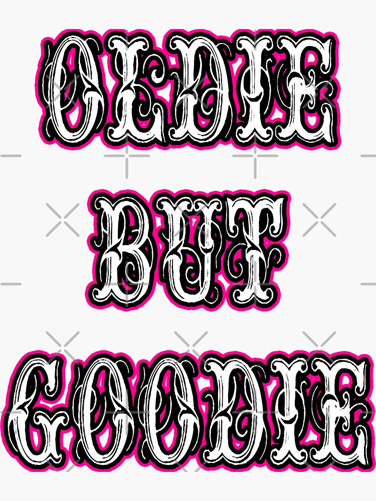 Oldie But Goodie Vintage Letters Pink Sticker For Sale By Artbyomega Redbubble 8718