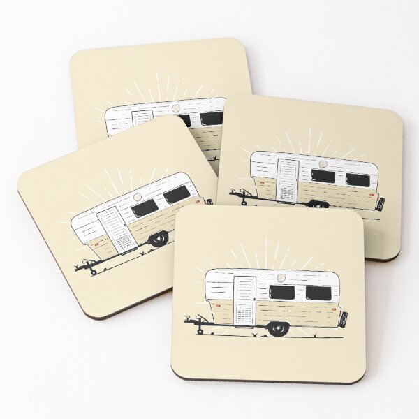 Item preview, Vintage Coronet Caravan Illustration designed and sold by Van Drawings.