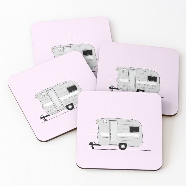 Item preview, Little Vintage Style-Line Caravan Illustration designed and sold by Van Drawings.