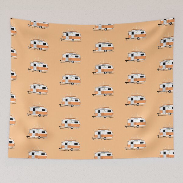 Item preview, Vintage Viscount Pop-Top Caravan Illustration designed and sold by Van Drawings.