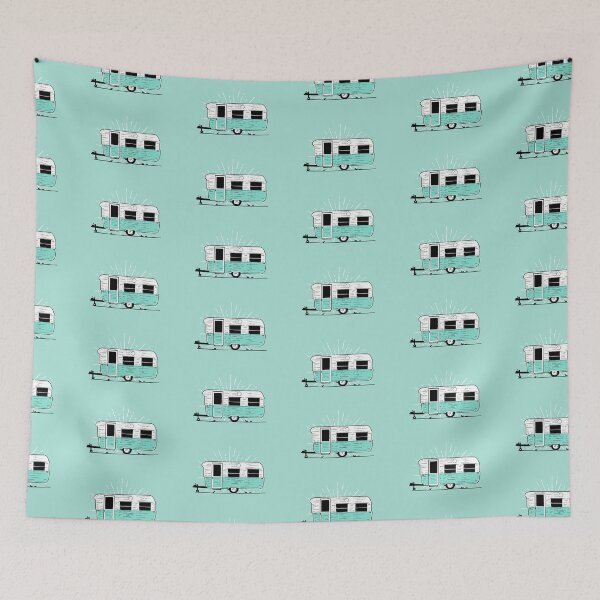 Item preview, Vintage Millard Caravan Illustration designed and sold by Van Drawings.