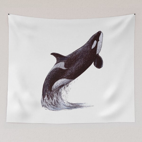 Item preview, Kalina the Killer Whale Scribble designed and sold by ArtyOrca.