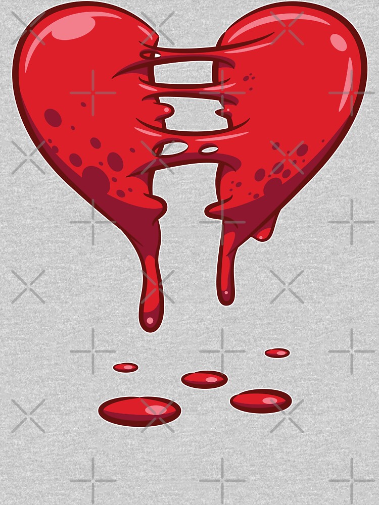 Dripping Broken Healing Heart Valentines Day by Teeleo