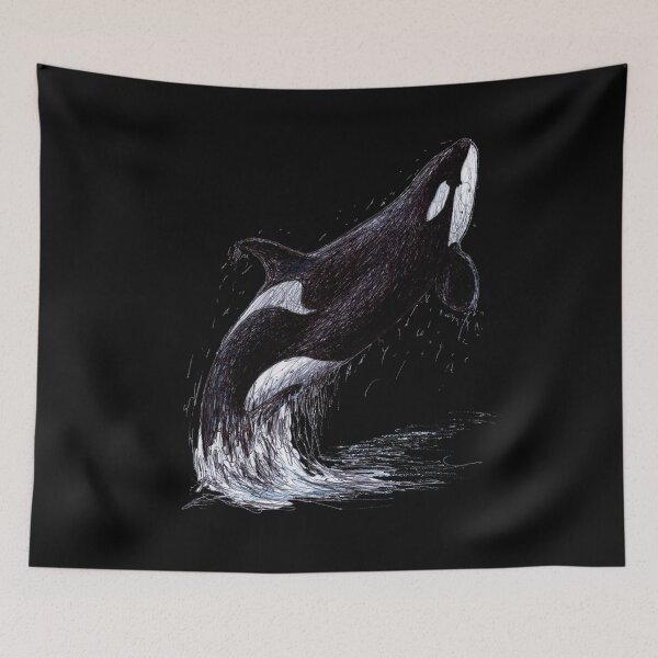 Item preview, Kalina the Killer Whale Scribble Black Version designed and sold by ArtyOrca.