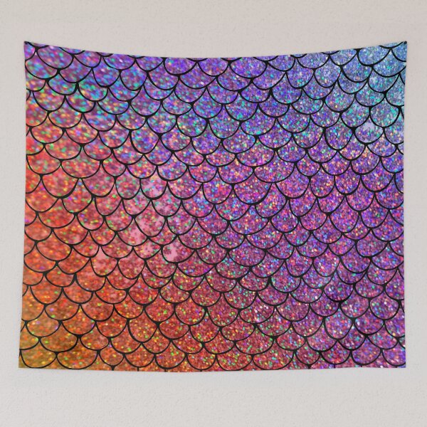 Item preview, Colorful Glitter Mermaid Scales designed and sold by maryedenoa.