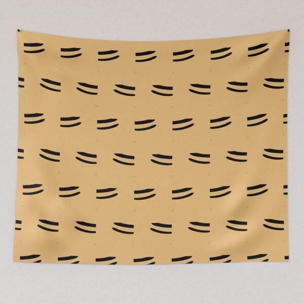 Item preview, Black and Tan Abstract Lines designed and sold by Poetic Patterns Studio.