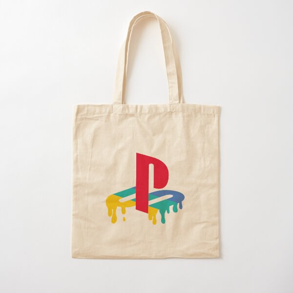 Playstation Drip Logo Cotton Tote Bag