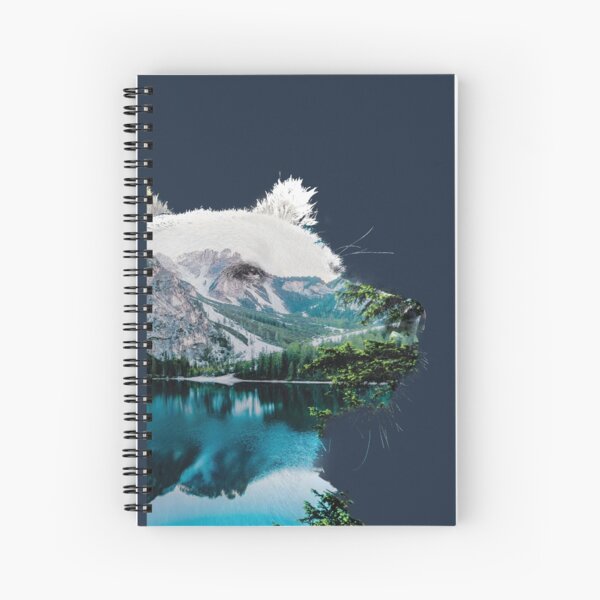 Pacific Northwest Bear and Mountain Compilation Spiral Notebook