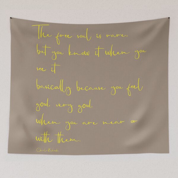 Item preview, Bukowski - The free soul is rare designed and sold by Skippingbird.