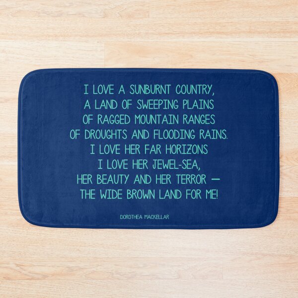 Item preview, I love a sunburnt country - Australian Poem designed and sold by Skippingbird.