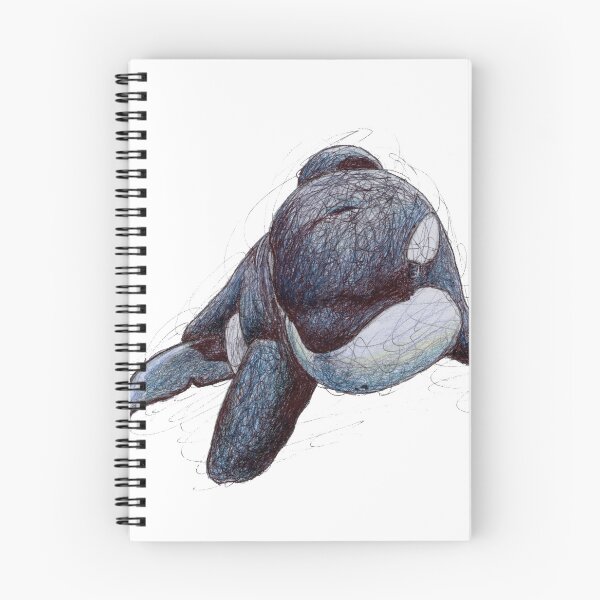 Item preview, Keiko the Killer Whale Scribble designed and sold by ArtyOrca.
